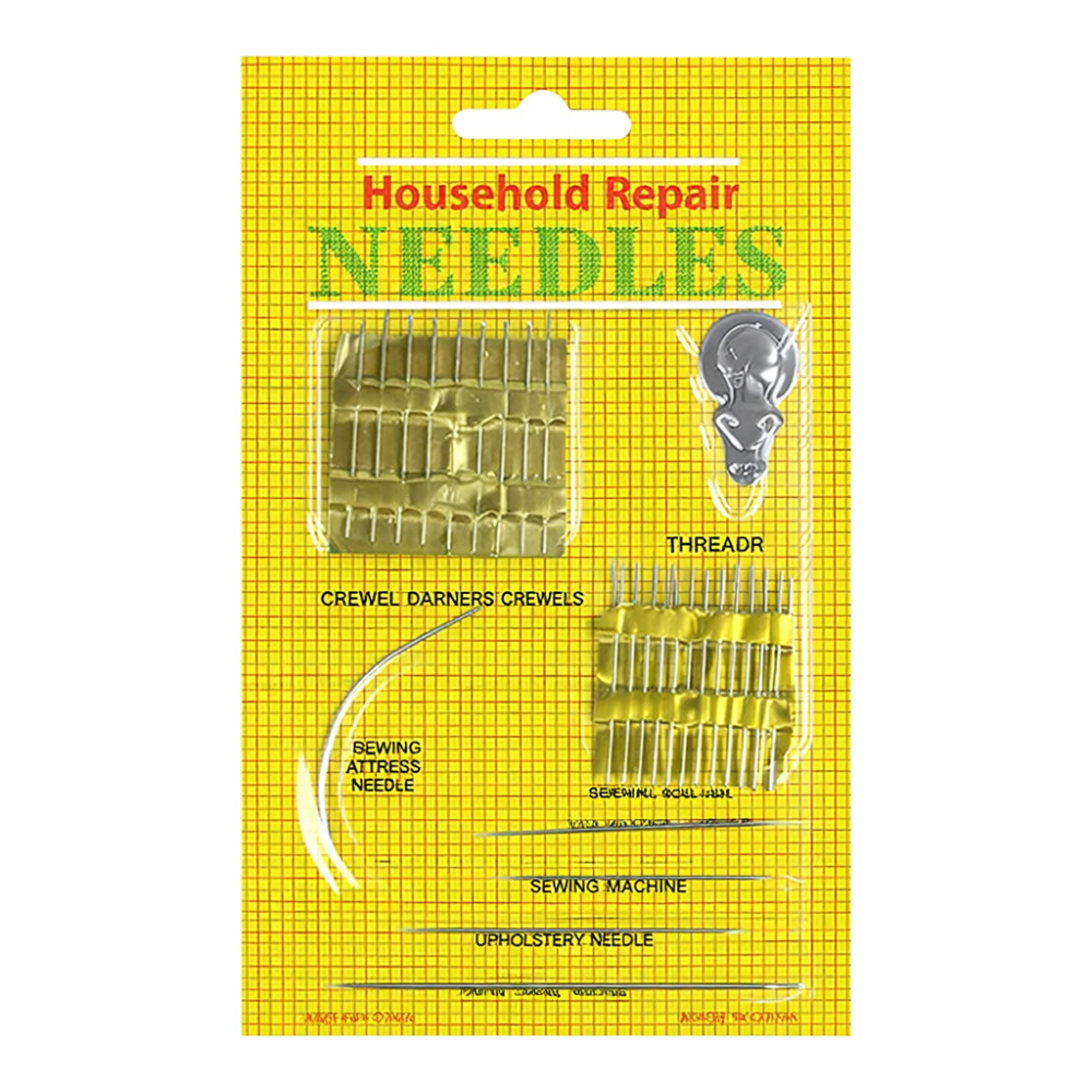 Set ace cusut profesionale, kit reparatii textile cu ace standard, tapestry 18/22 (6 buc) si milliners 3/9 (16 buc) [3]