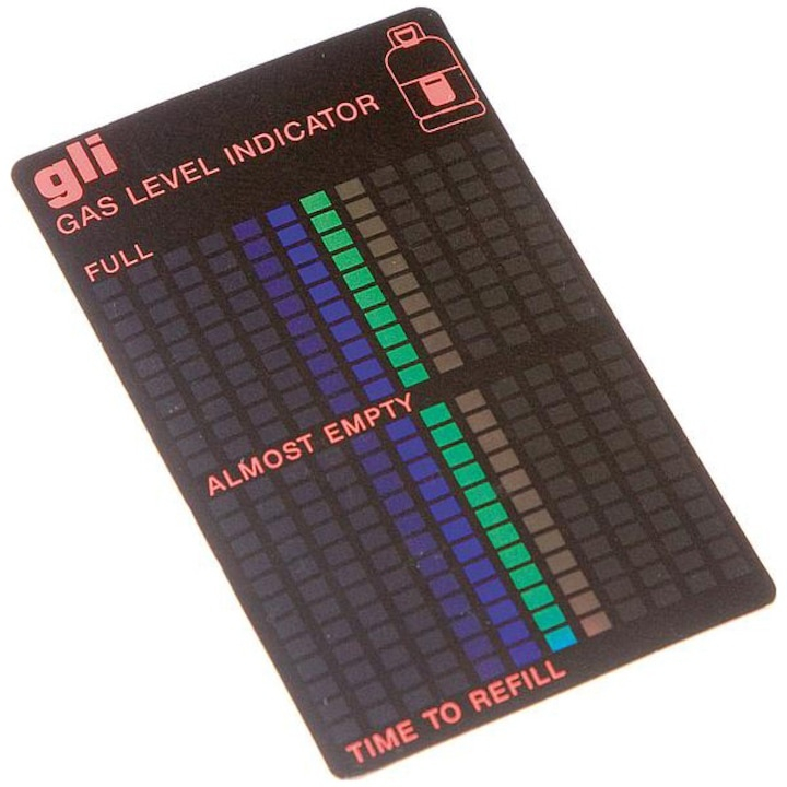 Indicator nivel gaz pentru butelie, magnetic, reutilizabil, 10 x 6.2 cm, negru [9]