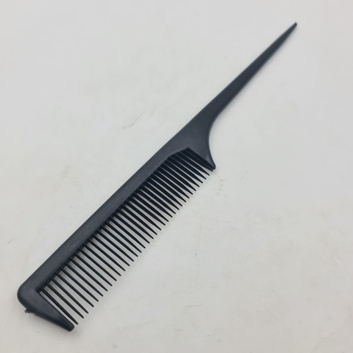 Pieptan clasic, pentru coafat si pieptanat, dinti desi si medii, pentru orice tip de par, 21 cm, plastic, negru [7]