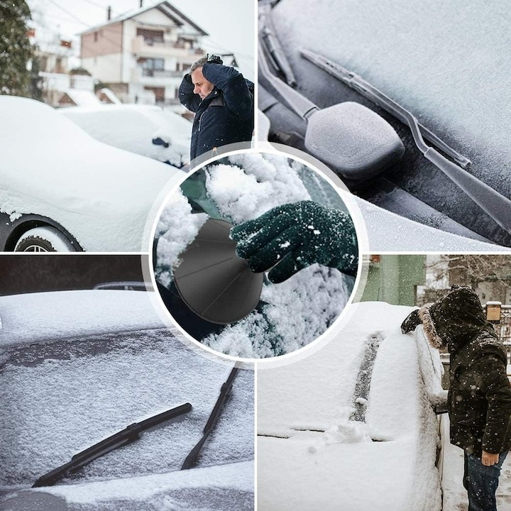 Racleta auto pentru zapada, conica, diametru 14 cm, negru [2]