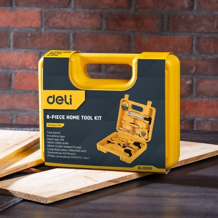 Set multifunctional, 8 piese, pentru uz casnic, cutie de depozitare inclusa, galben [3]