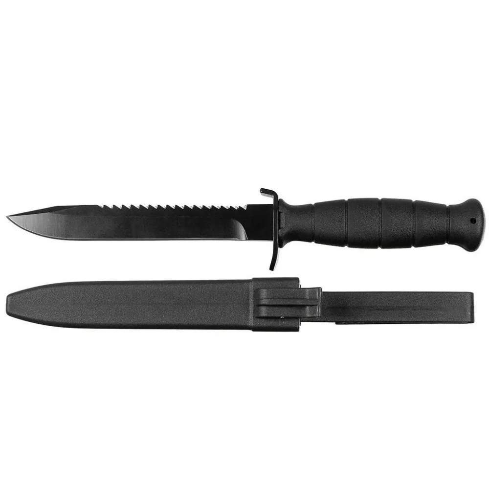 Cutit de vanatoare, otel inoxidabil, maner ergonomic, 29 cm, verde, husa inclusa [4]