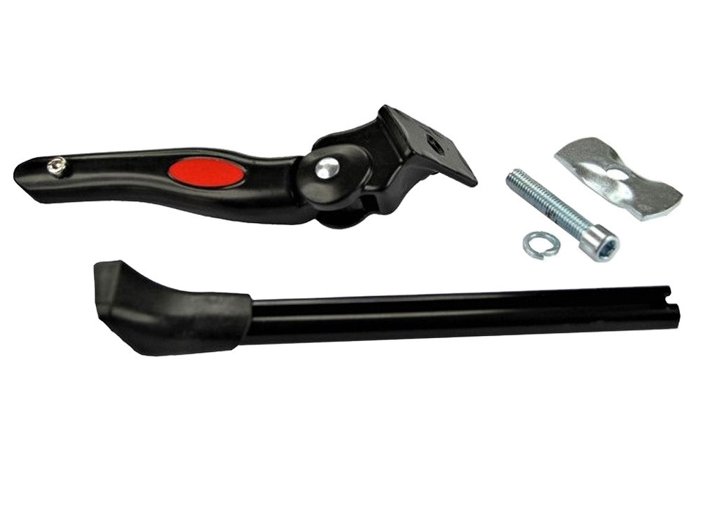 Cric pentru bicicleta, reglabil, 30-34 cm, aluminiu, antiderapant, negru [12]