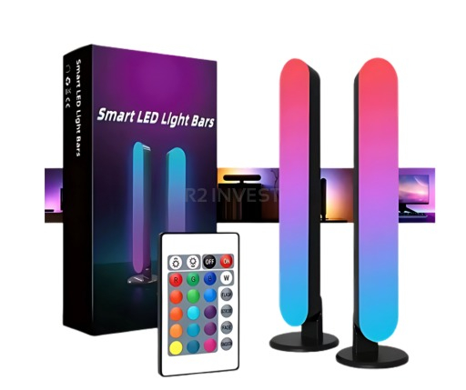 Dactylion Set 2 lampi LED tip bara, RGB, jocuri de lumini, lumina…