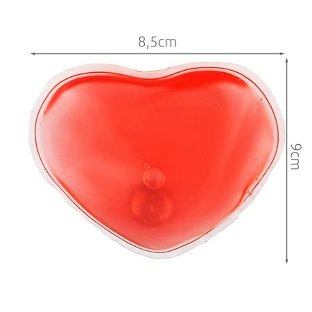 Incalzitor pentru maini reutilizabil, forma de inima, 9x8.5cm - Rosu [2]