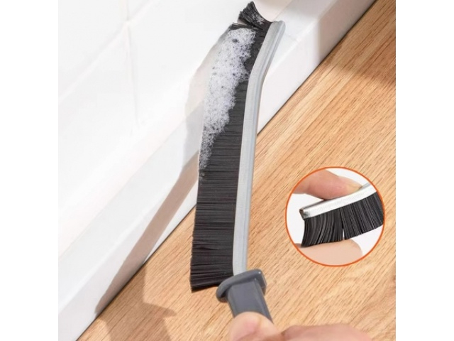 Perie pentru curatare spatii inguste, greu accesibile, maner ergonomic, diverse suprafete, plastic, 23 x 2 cm, negru [18]