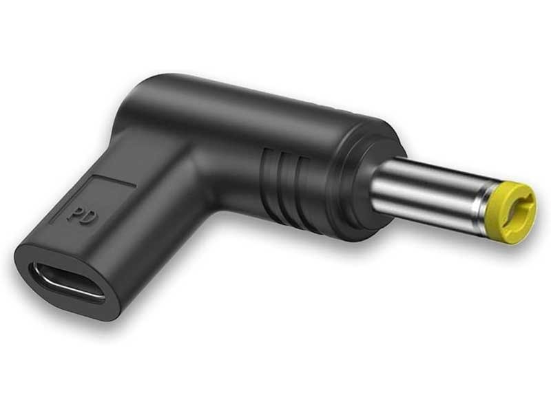 Adaptor pentru alimentare laptop, tip C la DC 5.5 x 2.1, 12 V, negru [1]