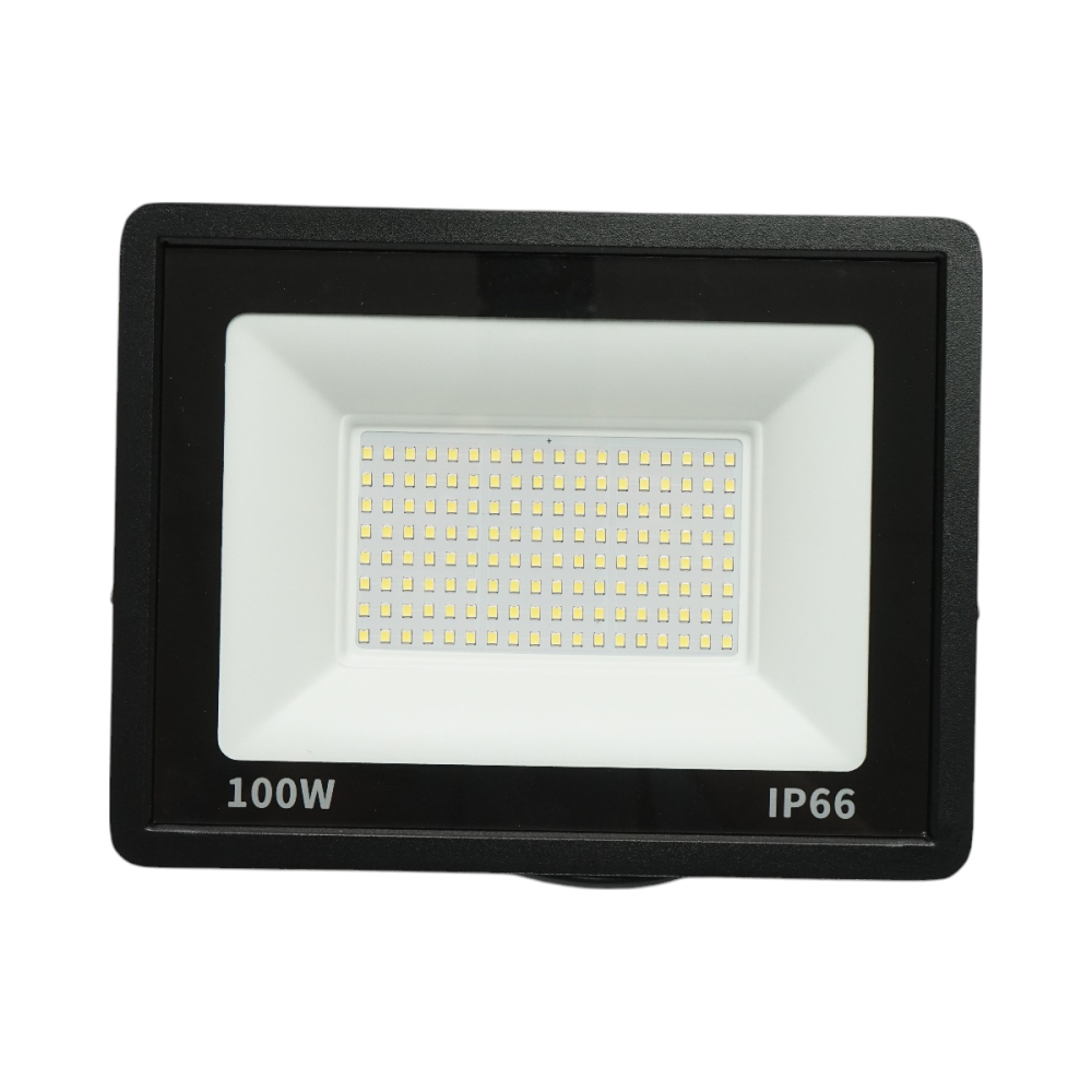 Proiector LED impermeabil 100W, 6000K, exterior, IP66, 220V, iluminare puternica pentru curti si spatii industriale [10]