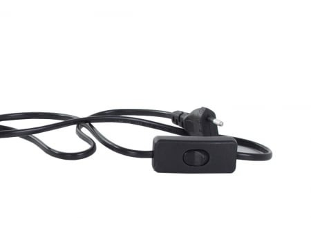 Lampa de birou cu suport, alimentare 220V, soclu E27 becuri clasice, bec LED 5W inclus - Negru [4]