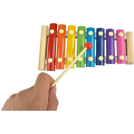 Instrument muzical pentru copii,Xilofon din lemn cu 8 note - Multicolor [3]