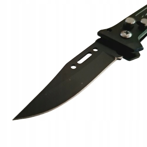 Briceag pentru supravietuire, camping, otel inoxidabil, model scorpion, maner ergonomic, 15.5 cm, negru [6]