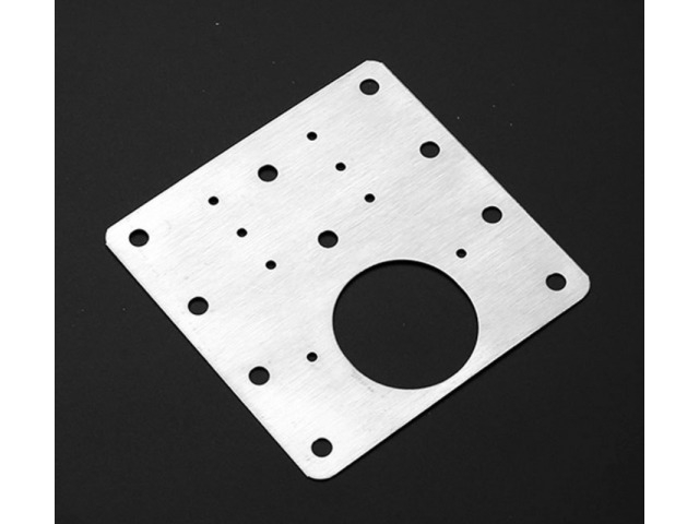 Placa pentru reparatii balamale, otel inoxidabil, 6 suruburi, 9 x 9 cm, universala, argintiu [10]