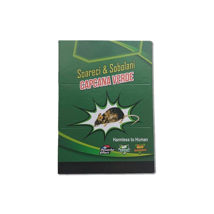 Capcana pentru soareci, sobolani, insecte, cu lipici, tip carte, reutilizabila, adeziv puternic, pentru exterior interior, non-toxic