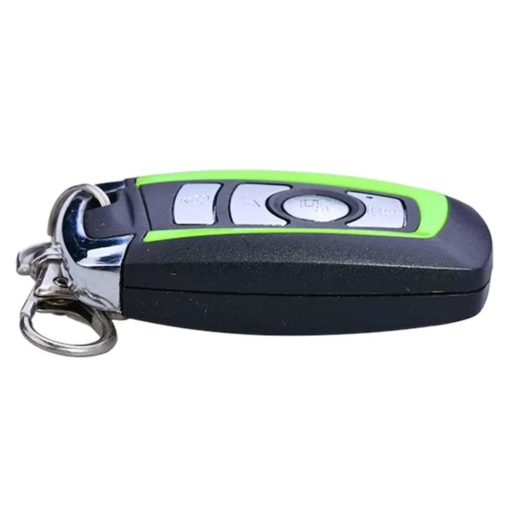 Telecomanda, functie de copiere, cod fix 433,92 MHz, 4 canale, negru/verde, 60 x 32 x 14 mm [3]