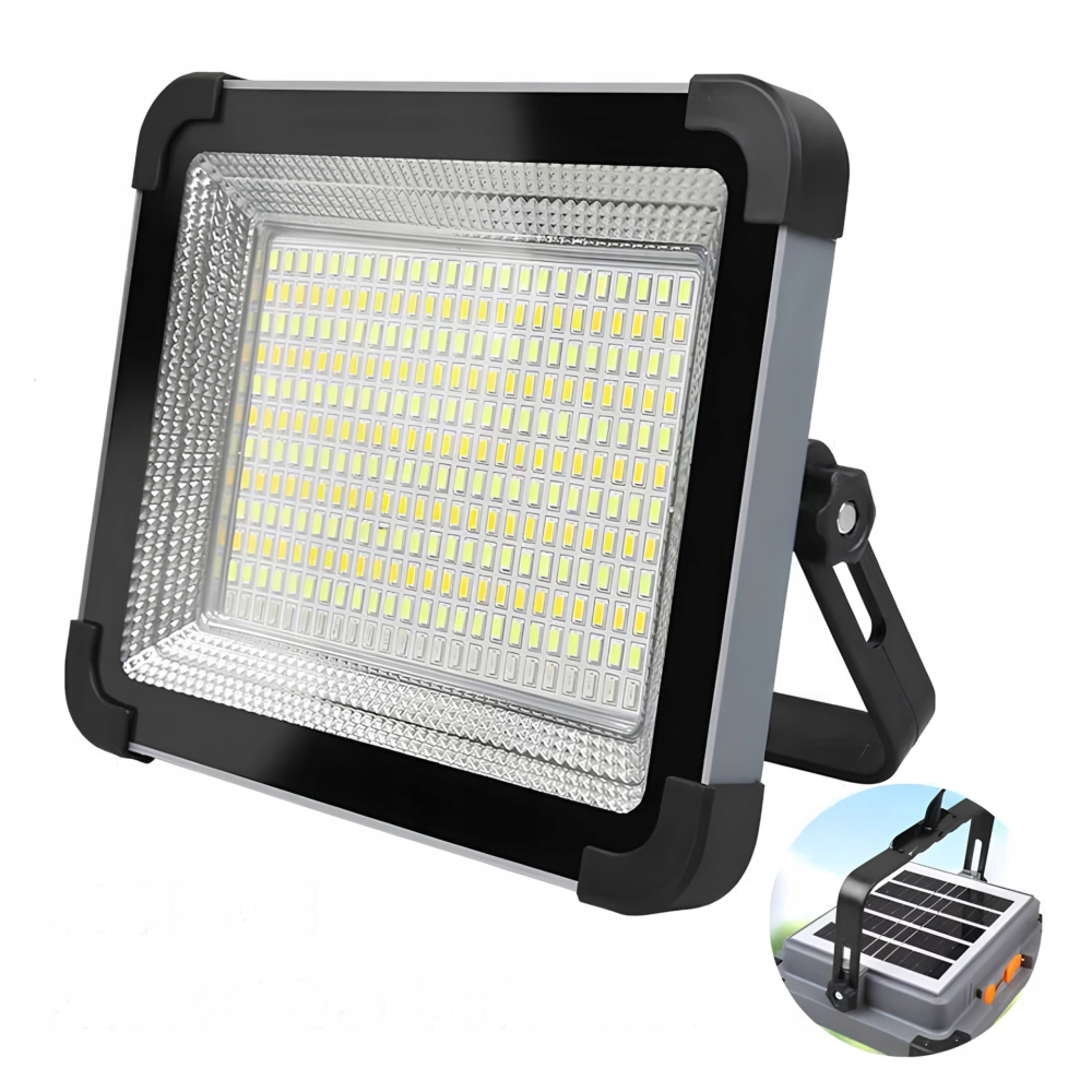 Proiector LED, cu panou solar, 15 W, incarcare USB, USB-C, lumina calda/rece/neutra, magnetic, reglabil 180°, 21 x 17 x 5 cm [7]