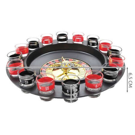 Joc Ruleta cu pahare pentru shot-uri,distractie,petreceri,29 cm diametru,16 pahare [3]