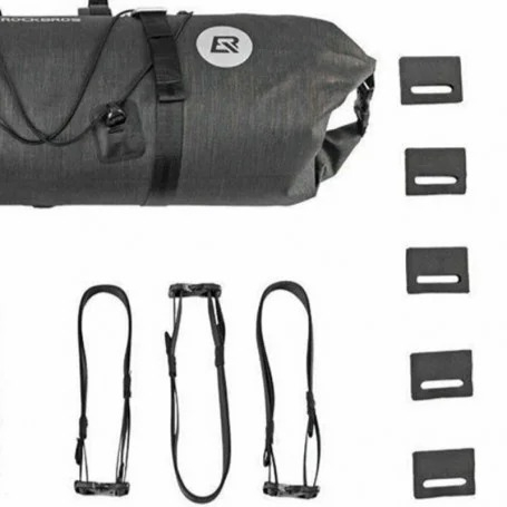 Geanta de depozitare pentru bicicleta, 21l, sistem de montare rapida pe ghidon, 85 x 30 cm, negru [2]