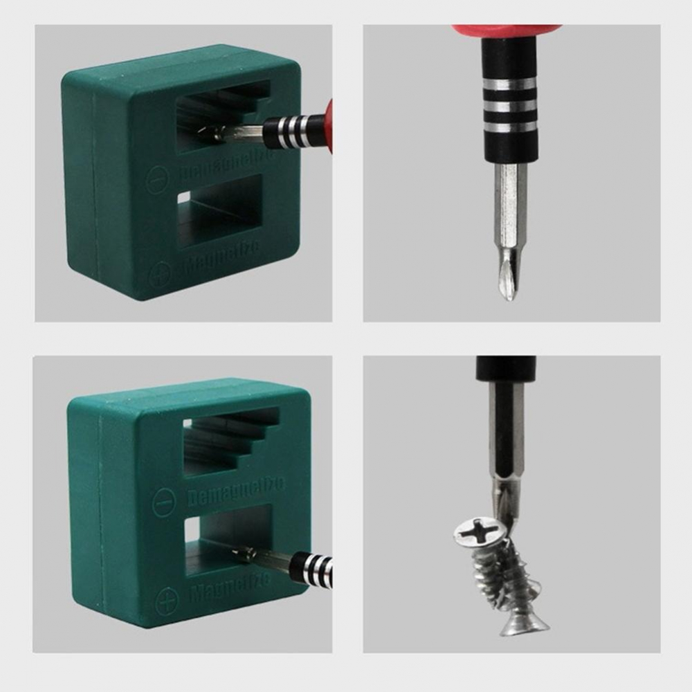 Magnetizor/demagnetizor pentru surubelnite, plastic, verde [5]