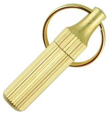 Cutit pliabil, tip breloc, inox, lama 9 mm, auriu [2]