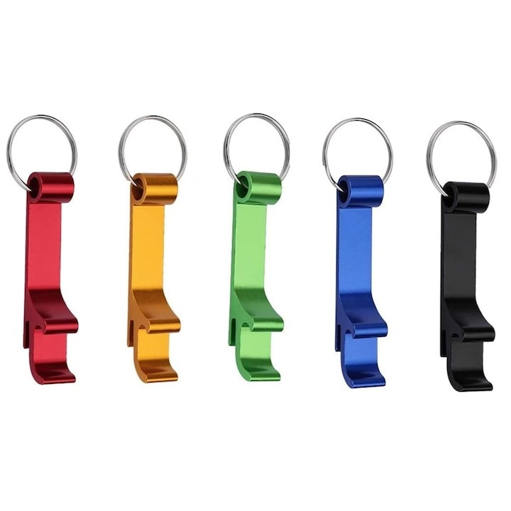 Set 12 x desfacator sticle, 7 cm, aluminiu, multicolor [5]