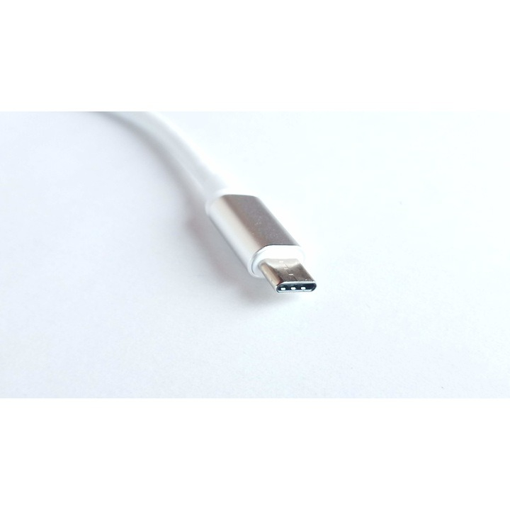 Adaptor USB 3.1 Tip-C tata la HDMI mama, cablu 10 cm, alb [3]