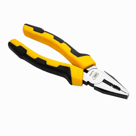 Cleste combinat, otel carbon, 17.5 cm, negru/galben [4]