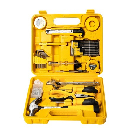 Set multifunctional, 28 piese, pentru uz casnic, cutie de depozitare inclusa, galben [8]