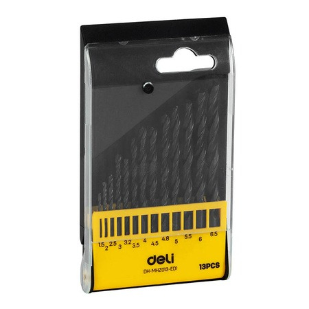 Set 13 burghie, 1.5-6.5 mm, otel, negru [2]