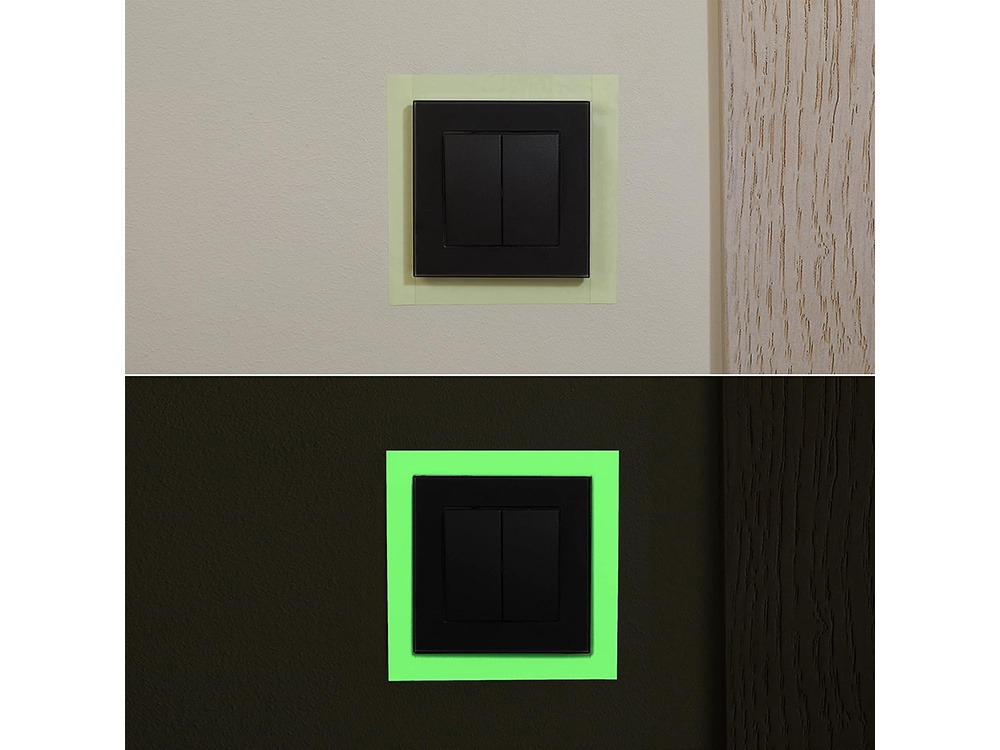 Banda adeziva, fosforescenta, 3 m x 2 cm, multifunctionala, verde [10]
