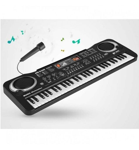 Orga electronica pentru copii, 61 clape, microfon inclus, functie de inregistrare, ABS, 54 x 17 x 5cm [9]
