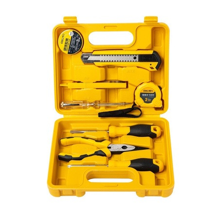 Set multifunctional, 8 piese, pentru uz casnic, cutie de depozitare inclusa, galben [9]