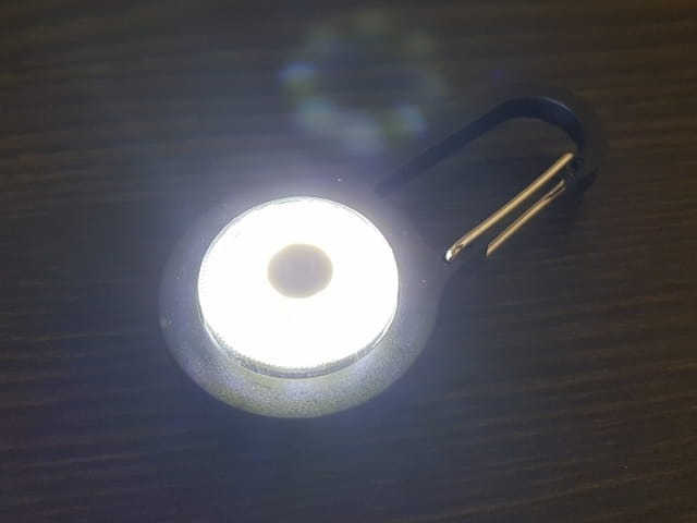 Lanterna tip breloc, LED, 3 moduri de iluminare, ABS, 8 x 4 cm, negru [6]