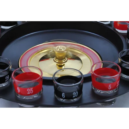 Joc Ruleta cu pahare pentru shot-uri,distractie,petreceri,29 cm diametru,16 pahare [5]