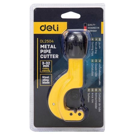 Dispozitiv pentru taiere tevi, 3-32 mm, otel aliat, galben [5]