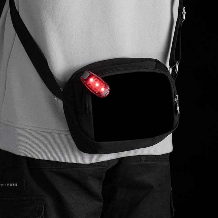 Stop spate pentru bicicleta, 3 moduri de iluminare, impermeabil, 5.5 x 3 x 1.5 cm, gri [3]