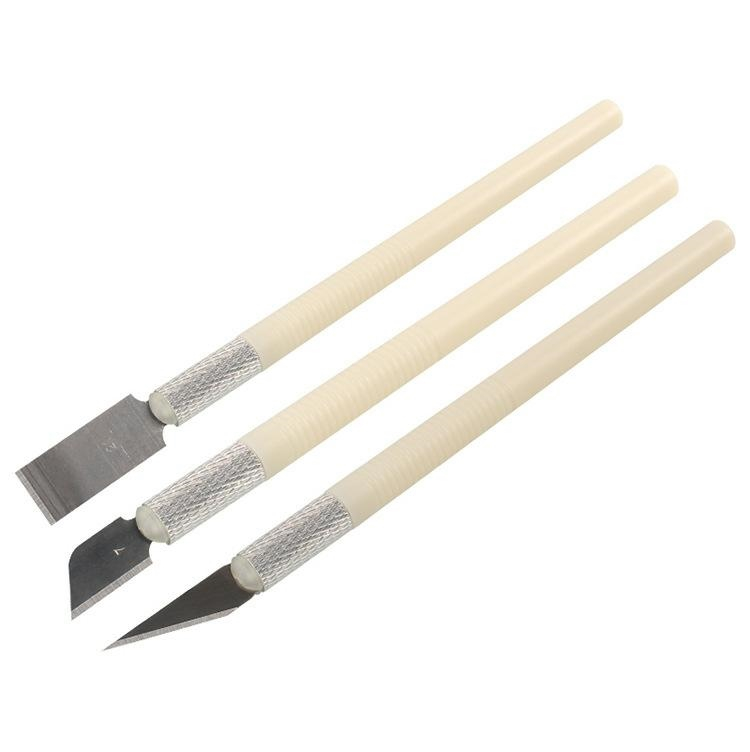 Set 13 cutite pentru modelare, de precizie, lame interschimbabile, plastic/otel inoxidabil, 15.5 cm, cutie depozitare, negru [7]