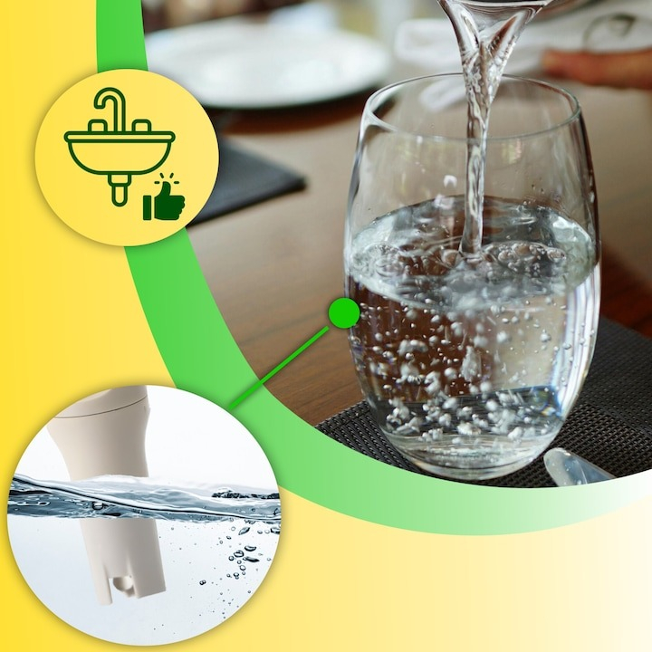 Tester apa, 2 in 1, temperatura si pH, solutii de calibrare incluse, alb/galben [15]