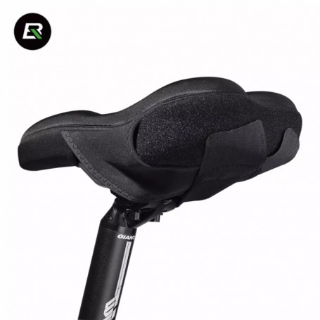 Husa pentru sa bicicleta, 26 x 15 x 2.5 cm, prindere velcro, negru [5]