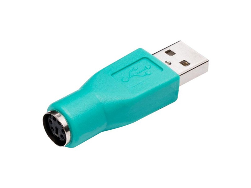 Adaptor PS2 mama - USB tata, pentru mouse tastatura, verde