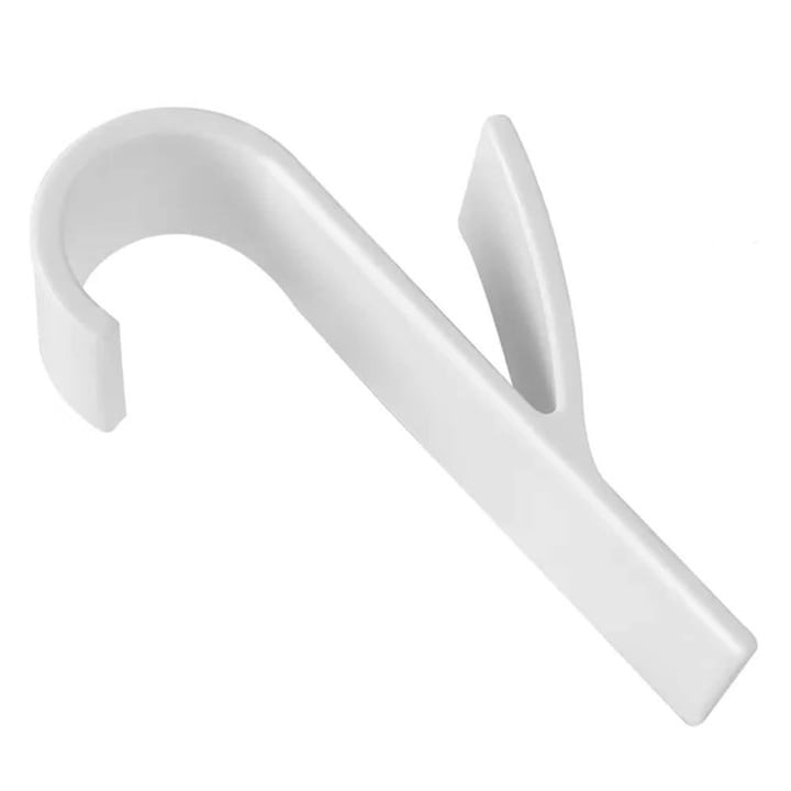 Set 10 suporturi de prosoape si haine, pentru calorifer, plastic, 9.8 cm, alb [6]