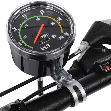 Kilometraj mecanic pentru bicicleta, fara baterie, rezistent la apa si praf,0-60 km/h [5]