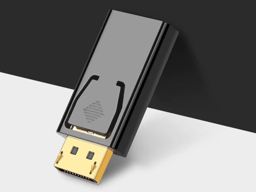 Adaptor DisplayPort tata la HDMI mama 4K Ultra HD, Plug & Play, compatibil PC, laptop, monitor, proiector, 4 cm, negru [5]