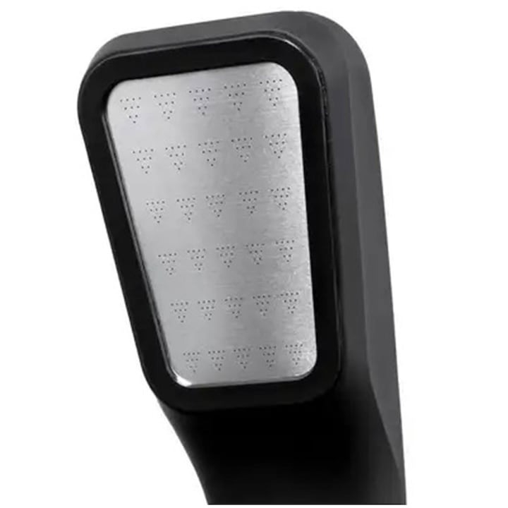 Para de dus, cromata forma trapezoidala, pentru furtun de dus standard, filet de 1/2 inchi, otel inoxidabil/plastic, negru [3]