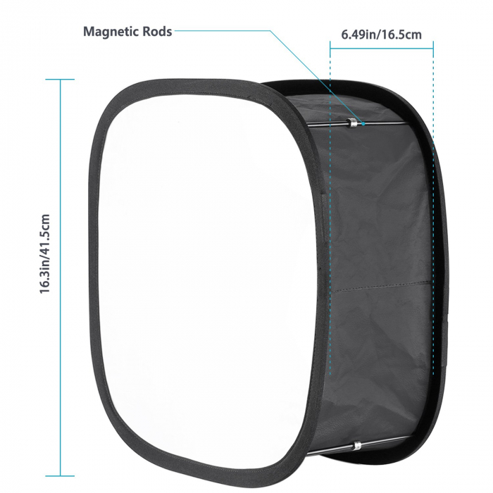 Softbox difuzor de lumina LED,atasare pe panouri LED,dimensiune 41x17,5 cm [3]