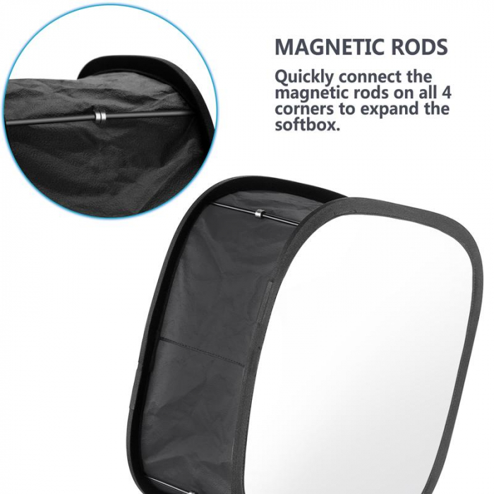 Softbox difuzor de lumina LED,atasare pe panouri LED,dimensiune 41x17,5 cm [8]