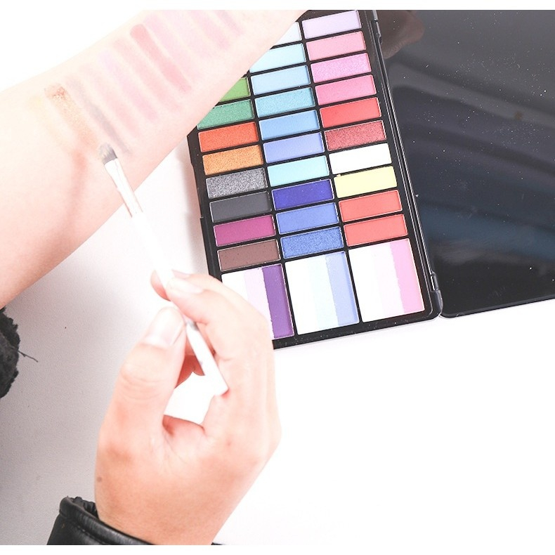 Set vopsele fata si corp, 39 culori, activare cu apa, non-toxic, machiaj artistic, 18.5 x 11.7 x 1.5 cm, multicolor [9]