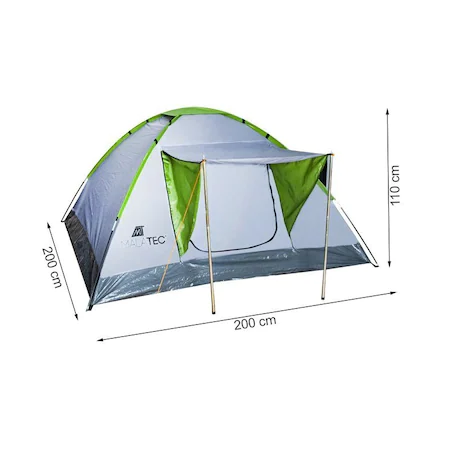 Cort turistic camping,impermeabil,2-4 persoane,200x200x110 cm - Multicolor [3]