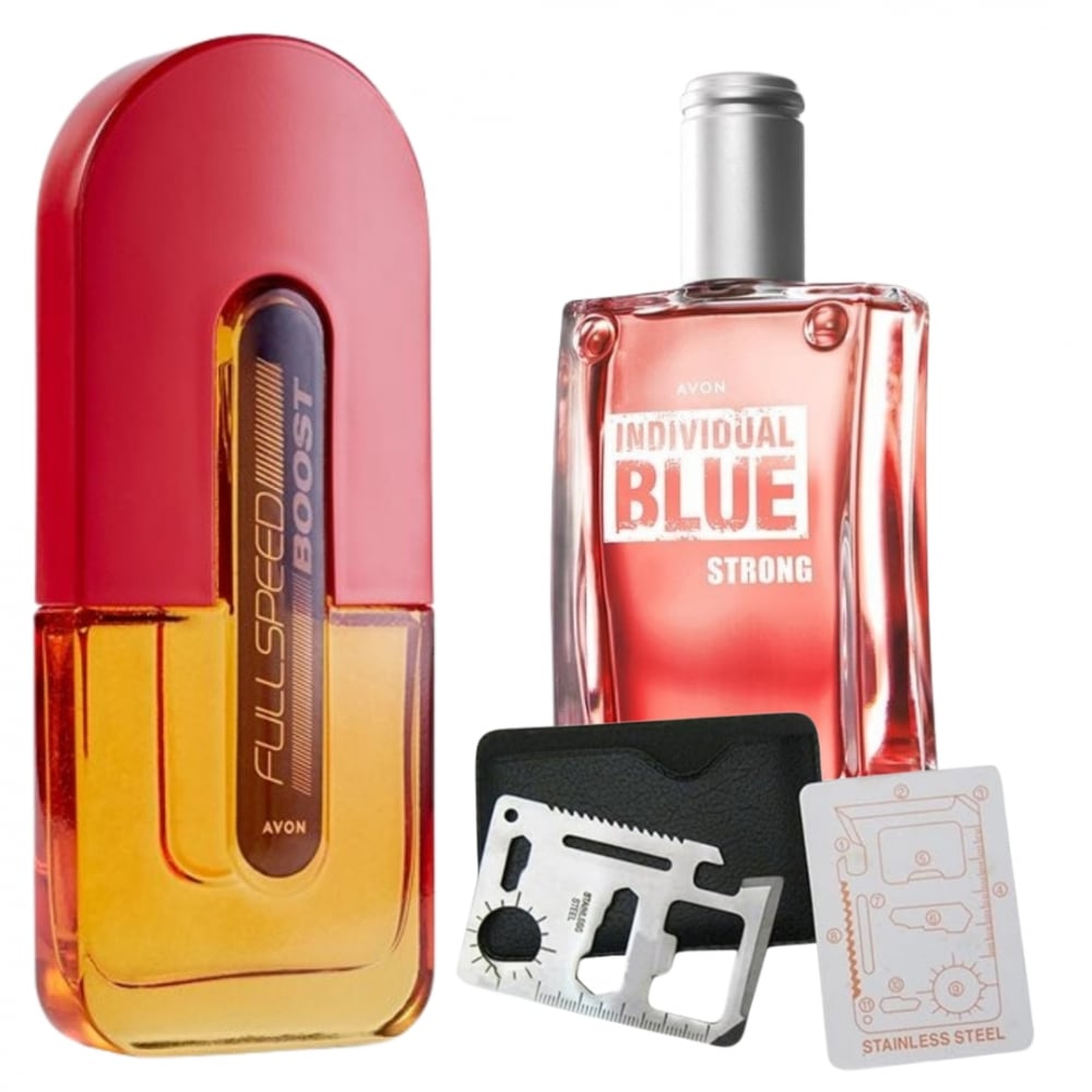 Set apa de toaleta Full Speed Boost 75 ml, apa de toaleta Individual Blue Strong 100 ml, card multifunctional de supravietuire, otel inoxidabil