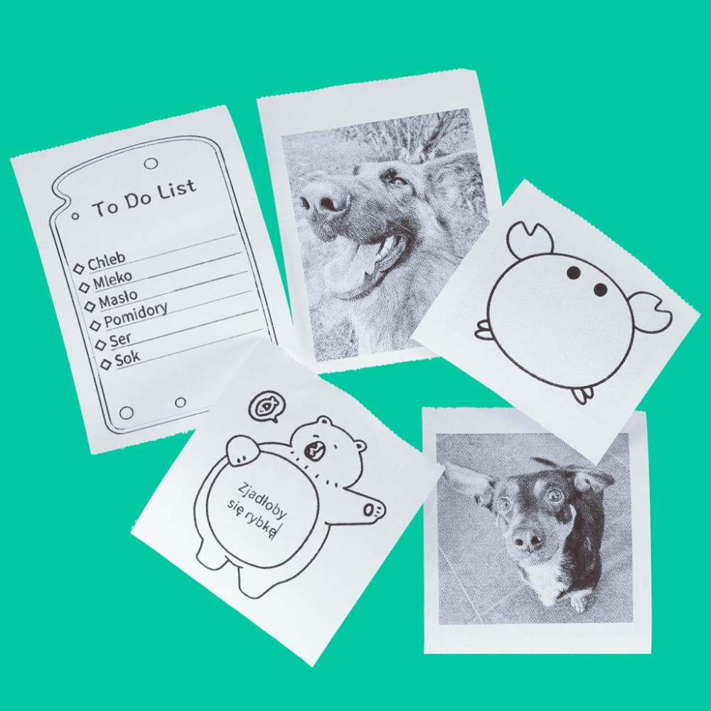 Set 5 role hartie pentru mini imprimanta termica, portabila, printare rapida, pentru etichete, liste, 2.5 x 5.6 cm, alb [4]