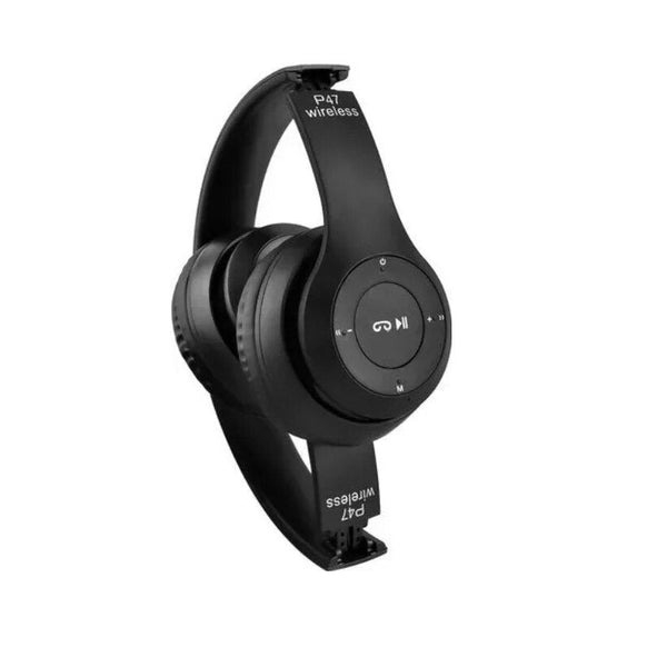 Casti audio, wireless, Bluetooth, lumini LED, radio FM, MP3, negru [4]